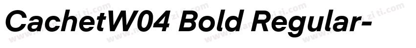 CachetW04 Bold Regular字体转换